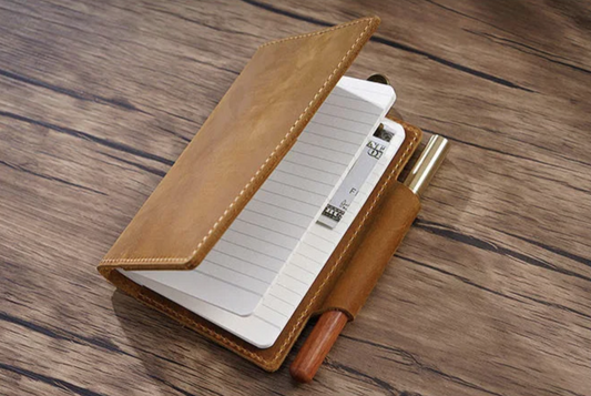 Pocket Size Leather Notebook